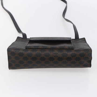 Celine Vintage Macadam Shoulder Bag Canvas, BLACK, CANVAS, Shoulder bag