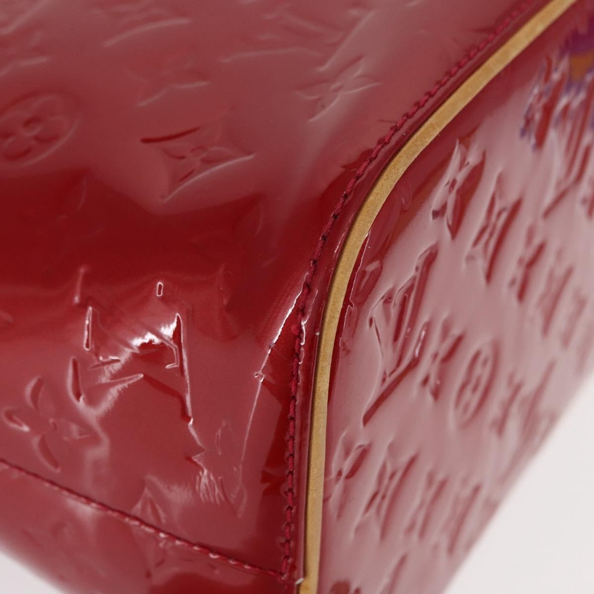 Louis Vuitton Houston Handbag Monogram Vernis, RED, PATENT_LEATHER, Handbag
