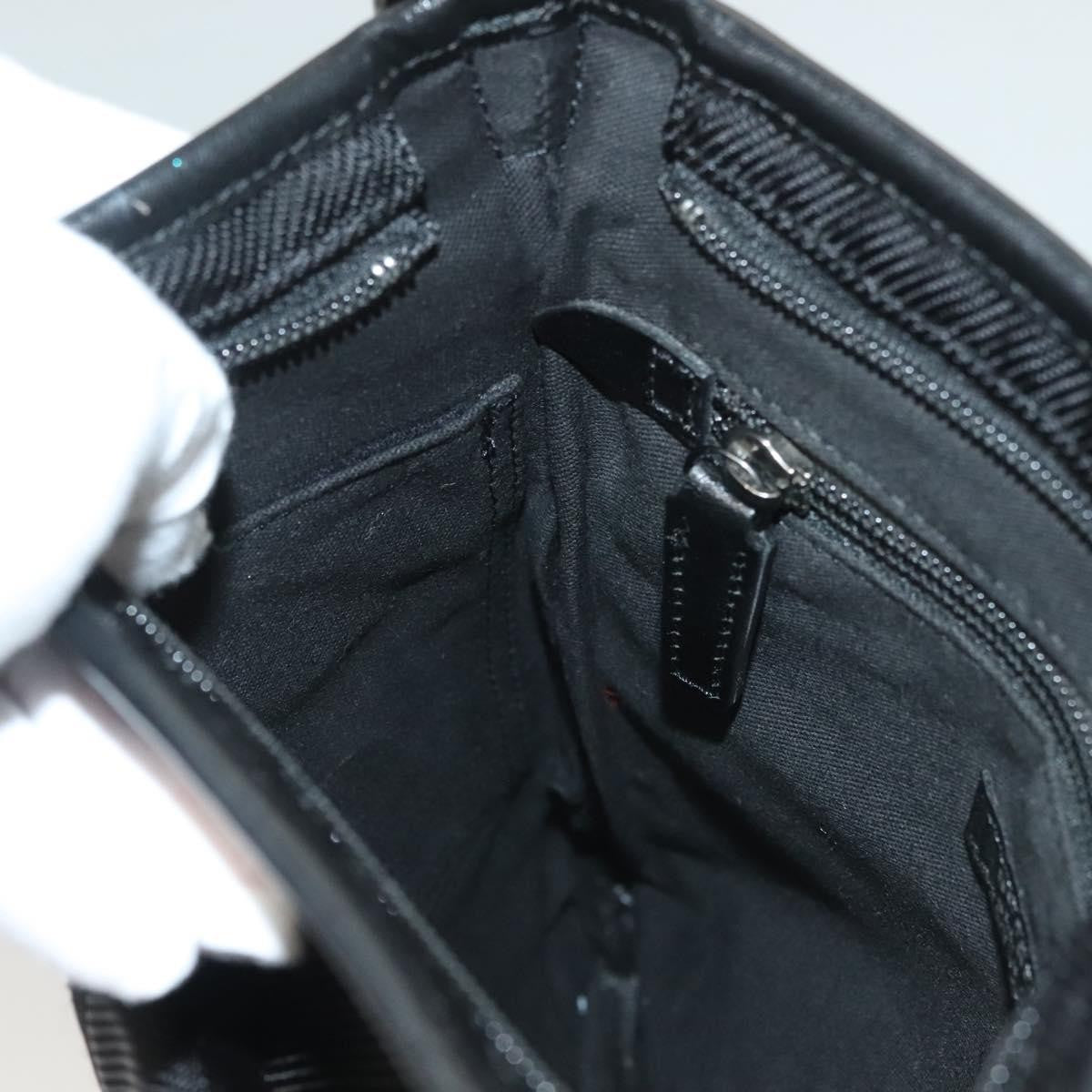 Burberry Front Pocket Messenger Bag Haymarket Canvas, BLACK, CANVAS, Shoulder bag