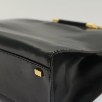 Celine Handbag Leather, BLACK, LEATHER, Handbag