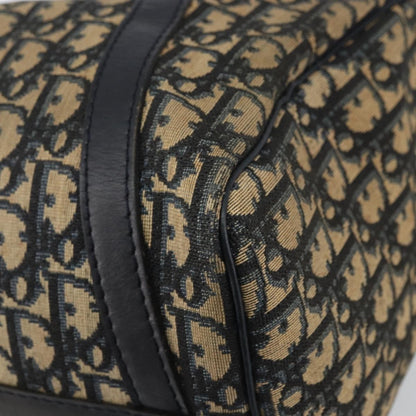 Christian Dior Vintage Trotter Boston Bag Canvas, NAVY, CANVAS, Travel bag
