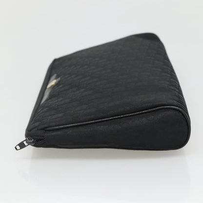 Christian Dior Trotter pouch Diorissimo Canvas, BLACK, CANVAS, Clutche & pouche