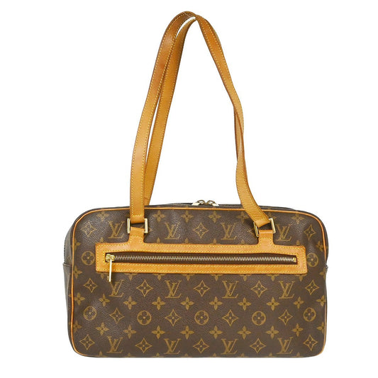 Louis Vuitton Cite Handbag Monogram Canvas, Brown, Canvas, Shoulder Bag
