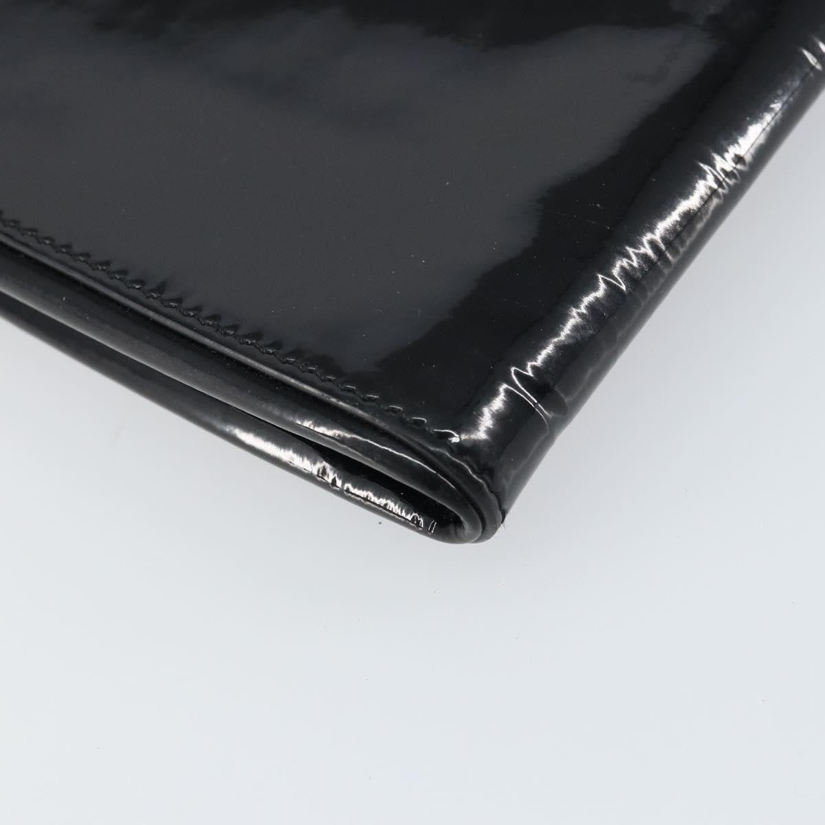 Fendi Vintage Shoulder Bag Enamel, BLACK, PATENT_LEATHER, Shoulder bag