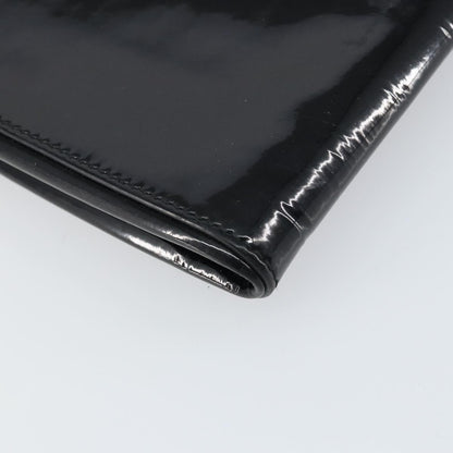 Fendi Vintage Shoulder Bag Enamel, BLACK, PATENT_LEATHER, Shoulder bag