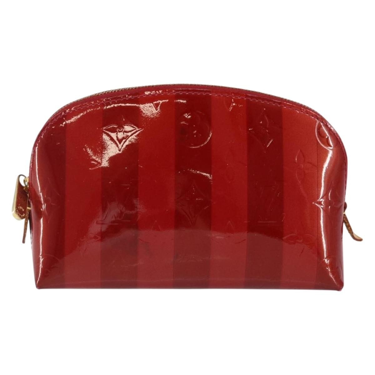 Louis Vuitton Cosmetic Pouch Electric Epi Leather, RED, PATENT_LEATHER, Toiletry Case