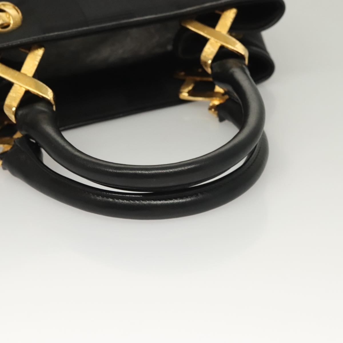 Salvatore Ferragamo Vintage Handbag Nylon, BLACK, NYLON, Handbag