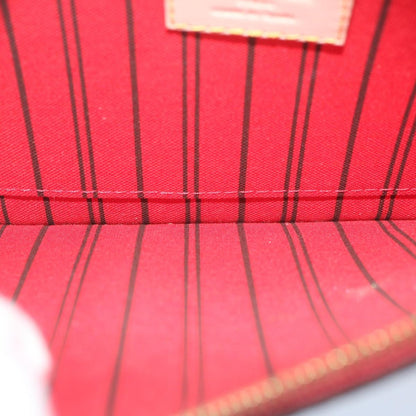 Louis Vuitton Neverfull Pochette Monogram Canvas, BROWN, CANVAS, Tote bag