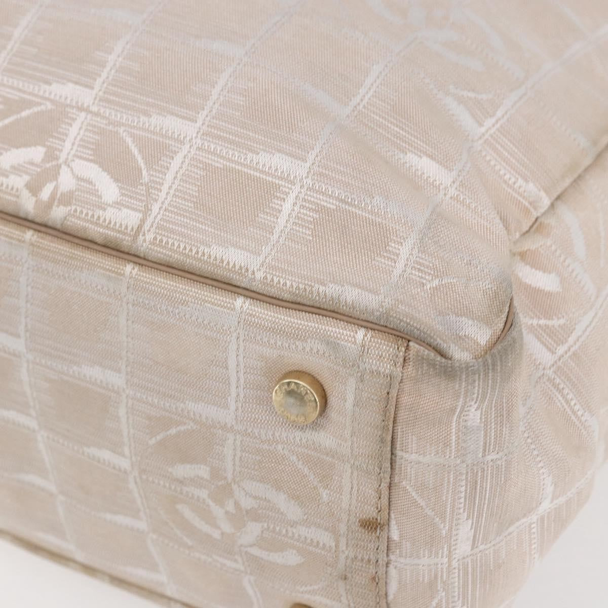 Chanel Travel Line Tote Nylon, BEIGE, NYLON, Tote bag