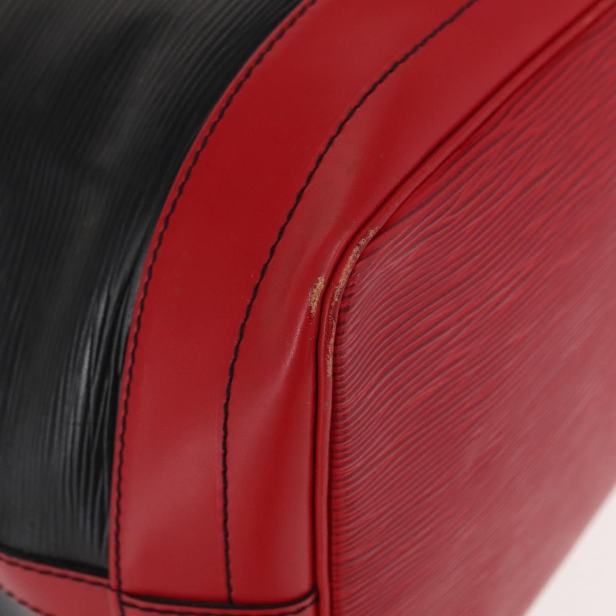 Louis Vuitton Bicolor Noe Handbag Epi Leather, BLACK, LEATHER, Shoulder bag