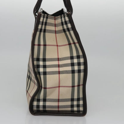 Burberry Nova Check Tote Canvas and Leather, BEIGE, CANVAS, Handbag