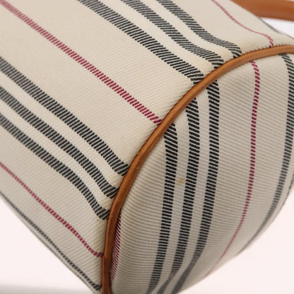 Burberry Vintage Handbag Canvas, BEIGE, CANVAS, Handbag