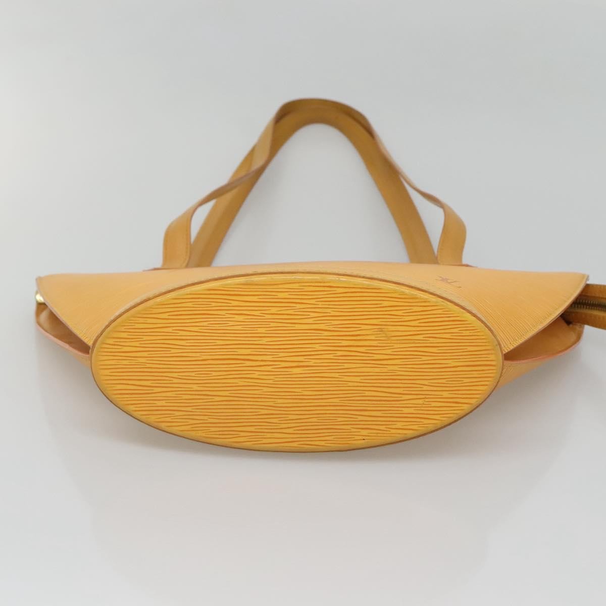 Louis Vuitton Saint Jacques Handbag Epi Leather, YELLOW, LEATHER, Handbag