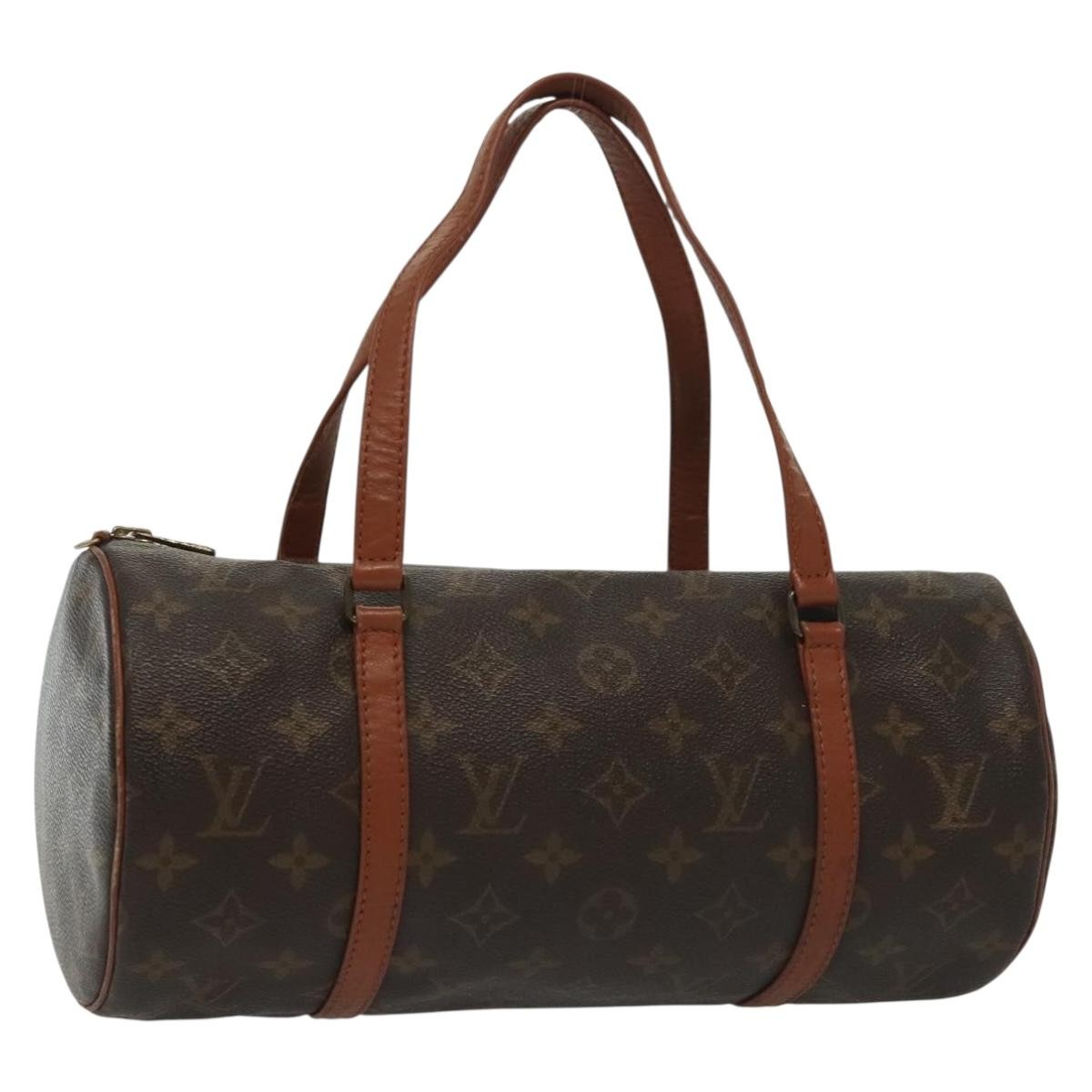Louis Vuitton Papillon Handbag Monogram Canvas, BROWN, CANVAS, Handbag