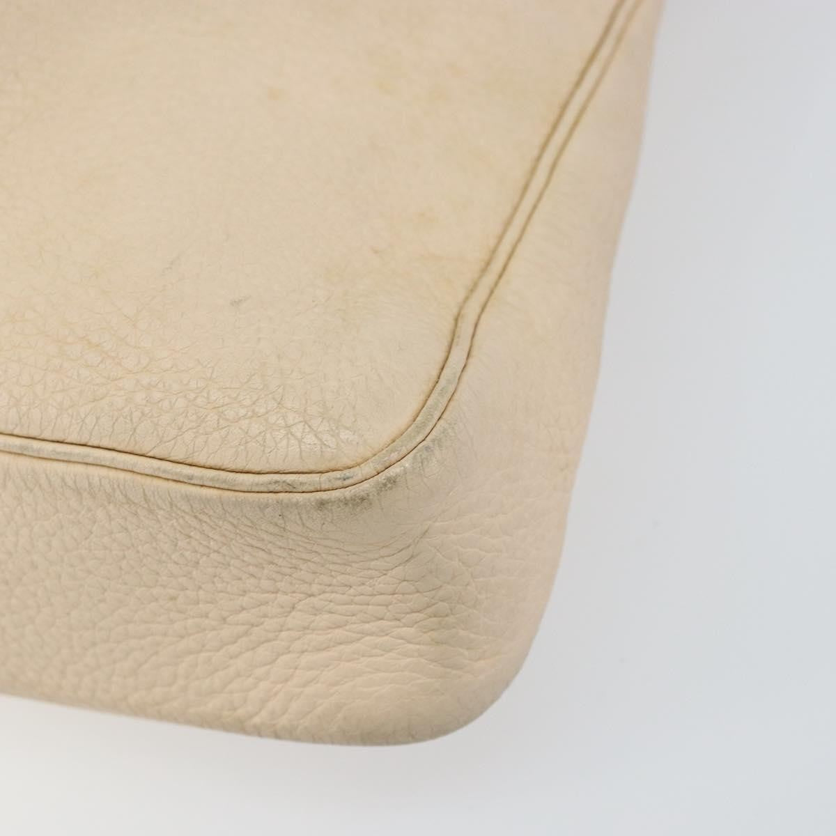 Hermes Massai Bag Leather, BEIGE, LEATHER, Shoulder bag