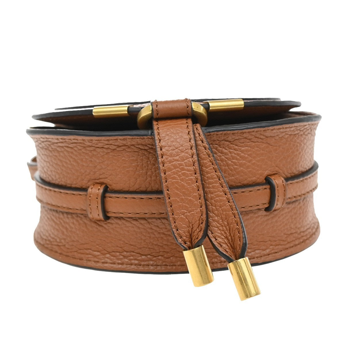 Chloe Marcie Crossbody Bag Leather, BROWN, LEATHER, Clutche & pouche