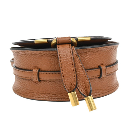 Chloe Marcie Crossbody Bag Leather, BROWN, LEATHER, Clutche & pouche