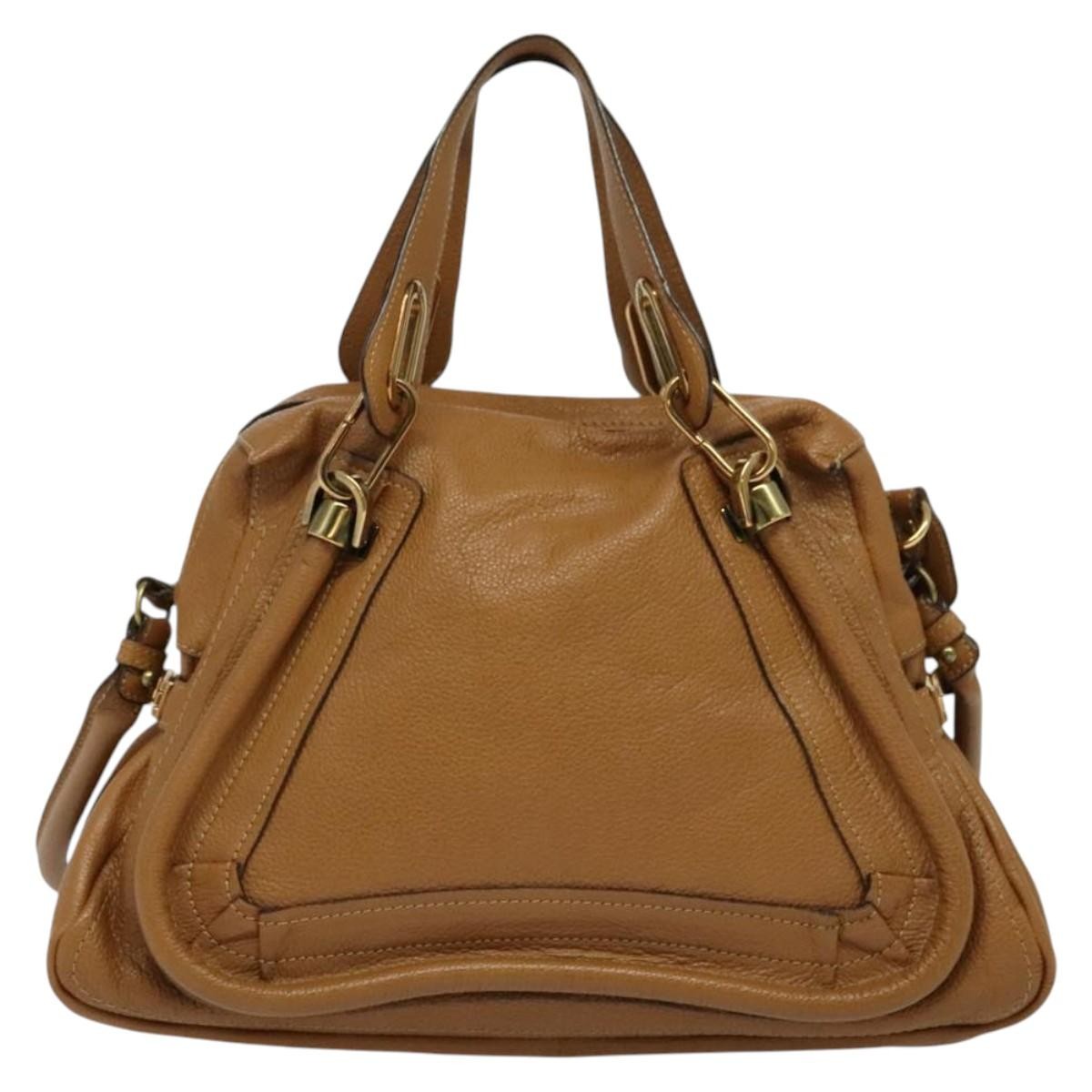 Chloe Darryl Hobo Leather, BROWN, LEATHER, Handbag
