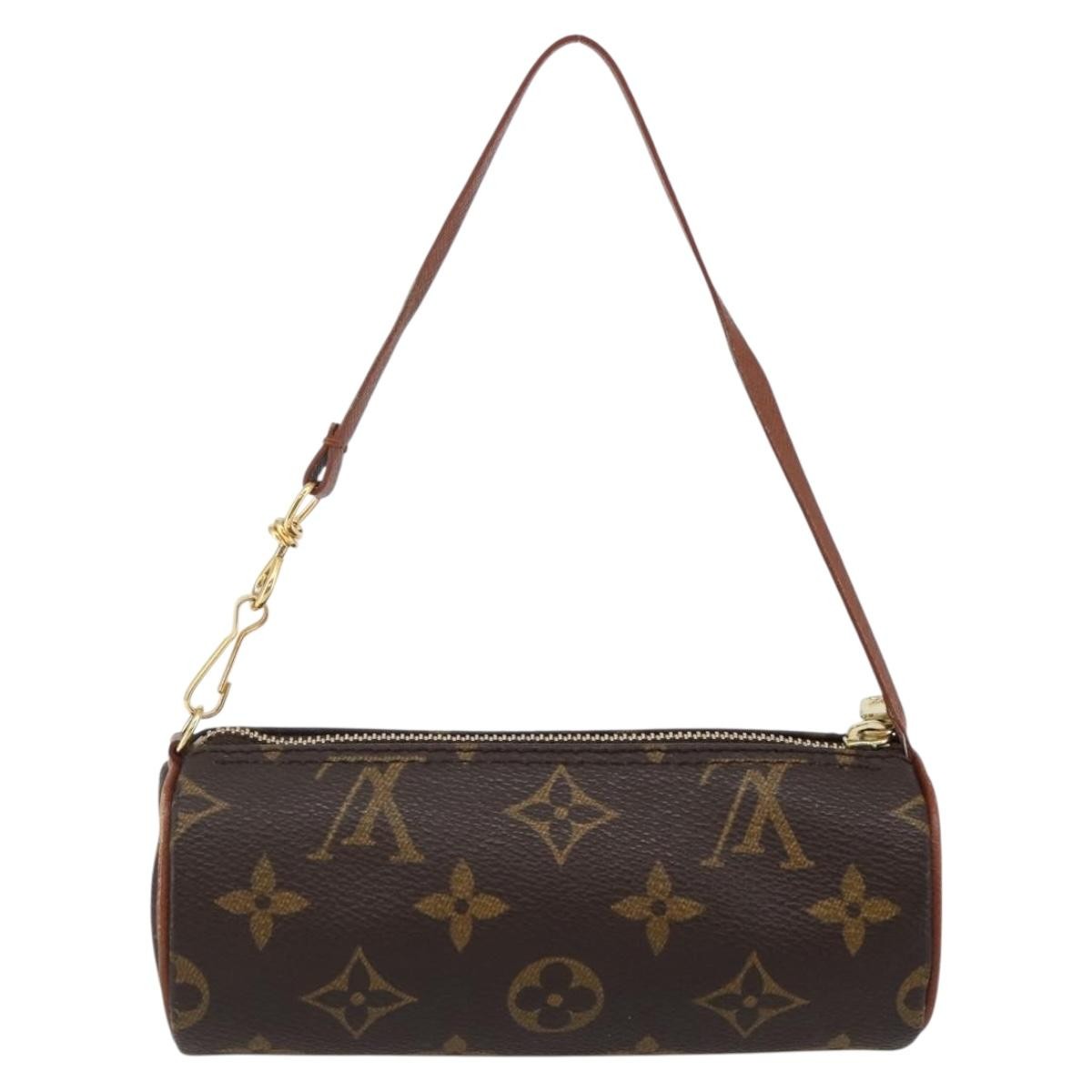Louis Vuitton Papillon Pochette Monogram Canvas, BROWN, CANVAS, Crossbody bag