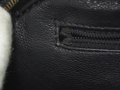 Chanel Vintage Diamond CC Tassel Clutch Quilted Lambskin, BLACK, LEATHER, Clutche & pouche