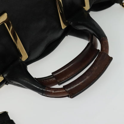 Chloe Ethel Handbag Leather, BLACK, LEATHER, Handbag