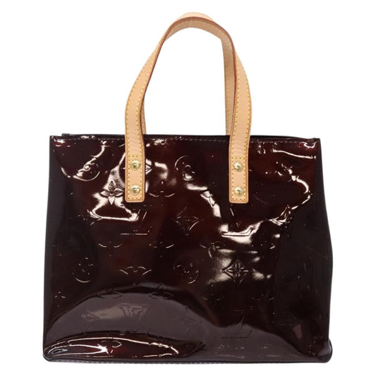 Louis Vuitton Reade Handbag Monogram Vernis, BURGUNDY, PATENT_LEATHER, Handbag