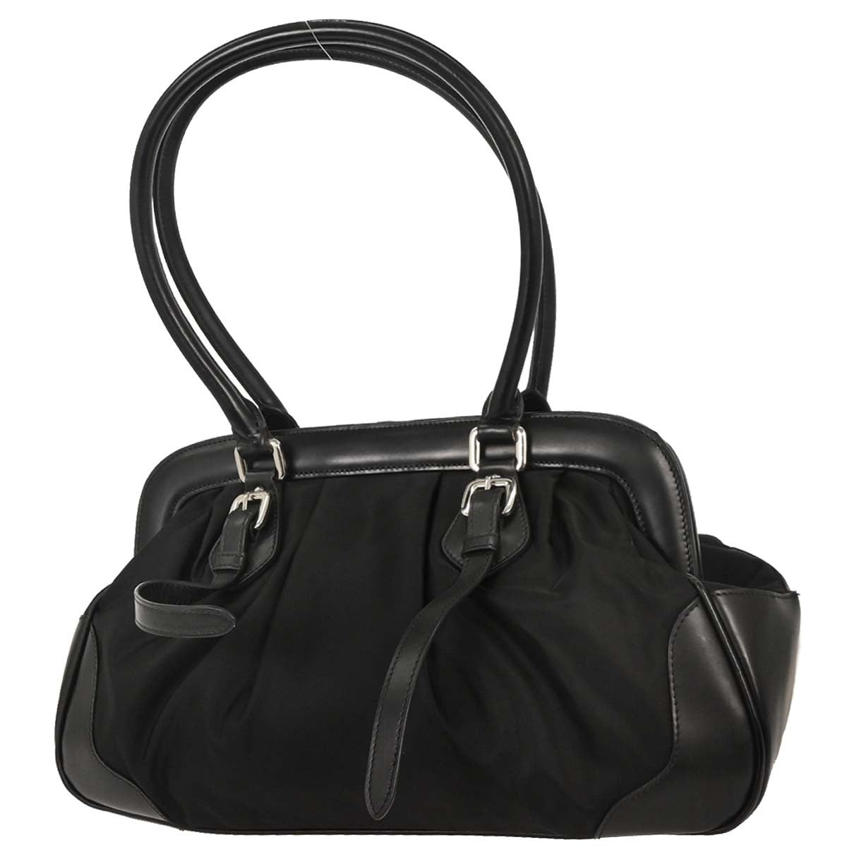 Prada Vintage Shoulder Bag Tessuto, BLACK, NYLON, Shoulder bag