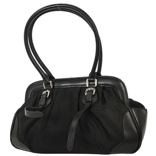 Prada Vintage Shoulder Bag Tessuto, BLACK, NYLON, Shoulder bag