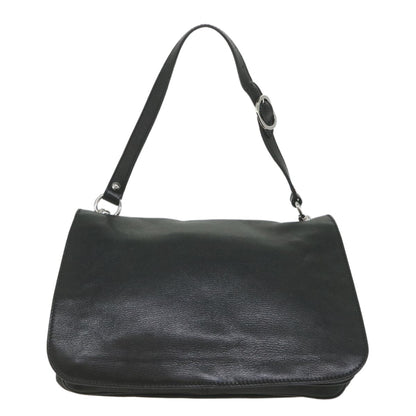 Gucci Blondie Flap Bag Leather, Black, Leather, Shoulder Bag