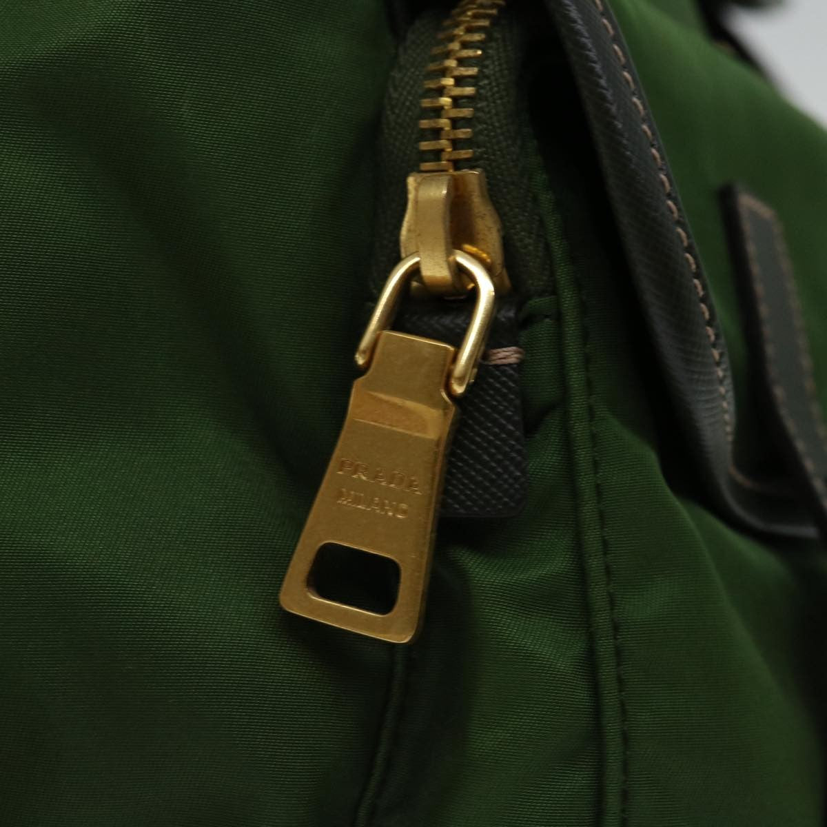 Prada Double Front Pocket Backpack Tessuto, KHAKI, NYLON, Backpack