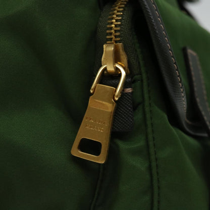 Prada Double Front Pocket Backpack Tessuto, KHAKI, NYLON, Backpack