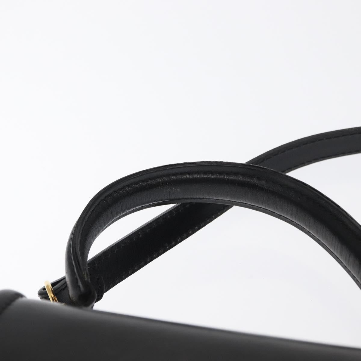 Bally Vintage Handbag Leather, BLACK, LEATHER, Handbag