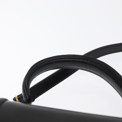 Bally Vintage Handbag Leather, BLACK, LEATHER, Handbag