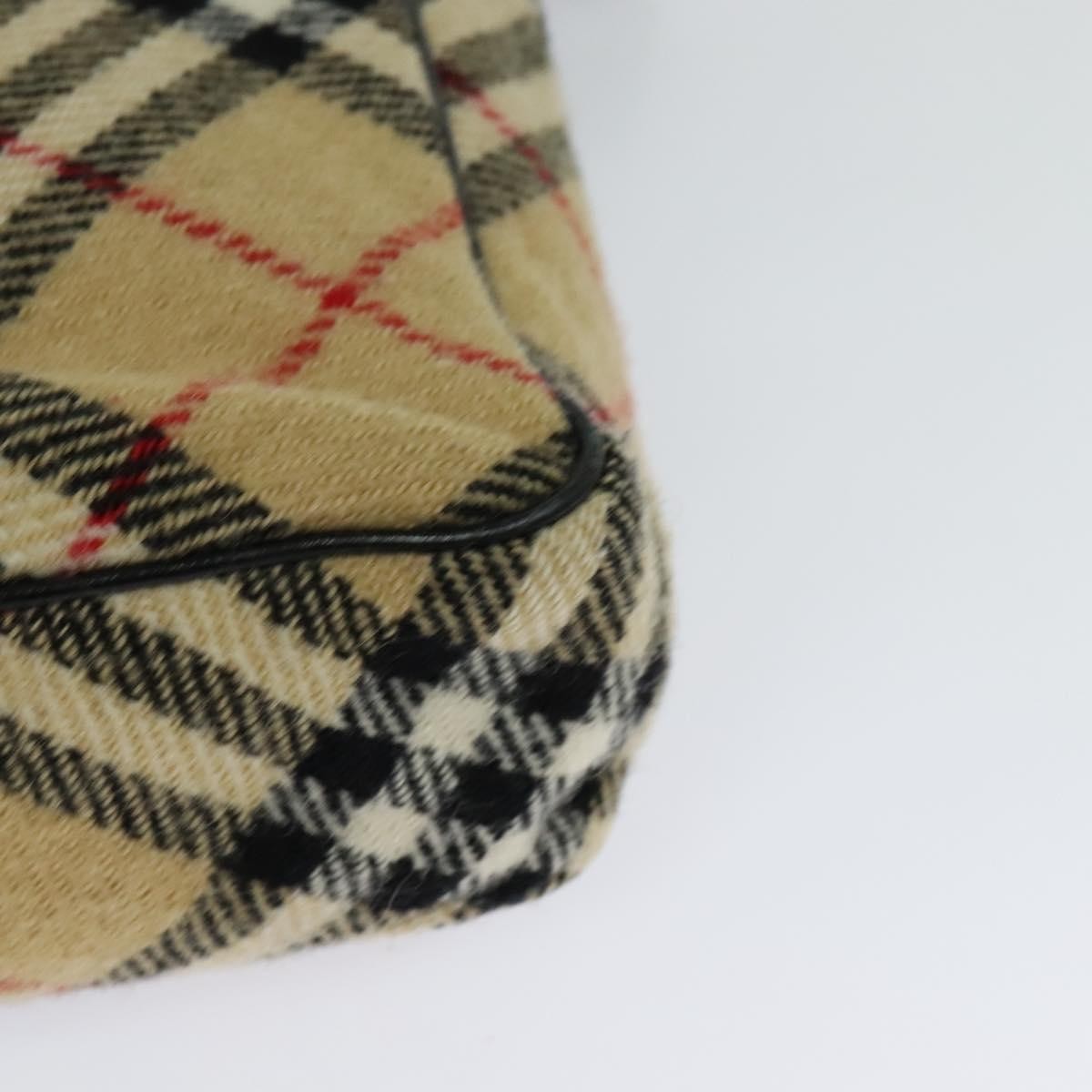 Burberry Flap Shoulder Bag Nova Check Coated Canvas, BEIGE, WOOL, Shoulder bag