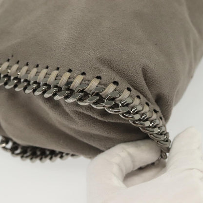 Stella McCartney Falabella Fold Over Crossbody Bag Suede, GRAY, SUEDE, Crossbody bag