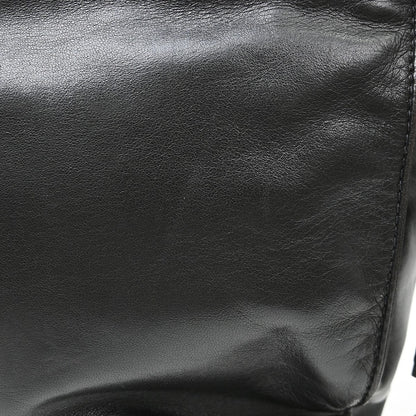 Chanel Vintage Flap Backpack Leather, Black, Leather, Backpack