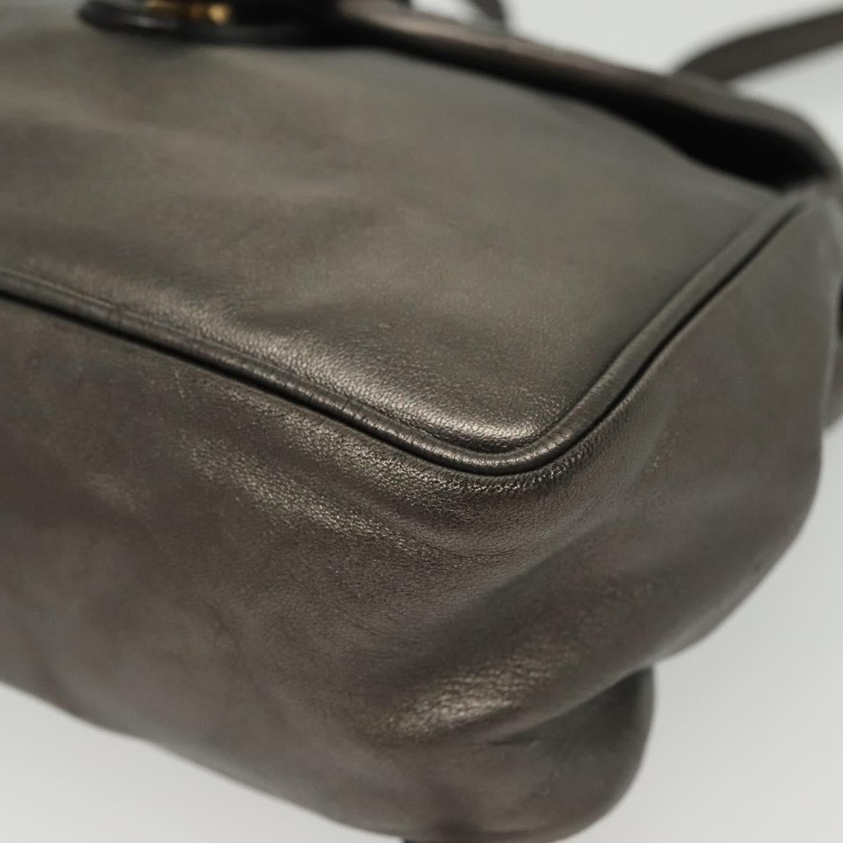 Bottega Veneta Intrecciato Backpack Patent Leather, METALLIC, LEATHER, Backpack