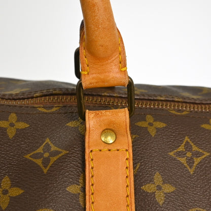 Louis Vuitton Keepall Bandouliere Bag Monogram Canvas, Brown, Canvas, Travel Bag