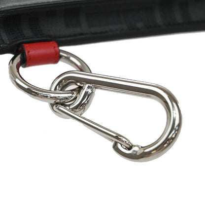 Fendi Charm Key Holder Zucca canvas, BLACK, CANVAS, Charms and Keychains