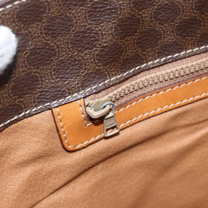 Celine Vintage Macadam Tote bag Canvas, BROWN, CANVAS, Tote bag