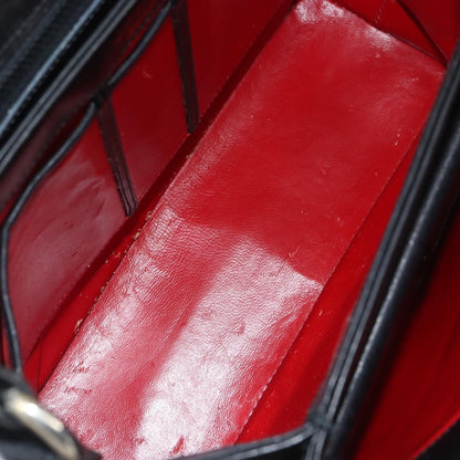 Gucci Vintage Convertible Box Crossbody Bag Leather, BLACK, LEATHER, Handbag