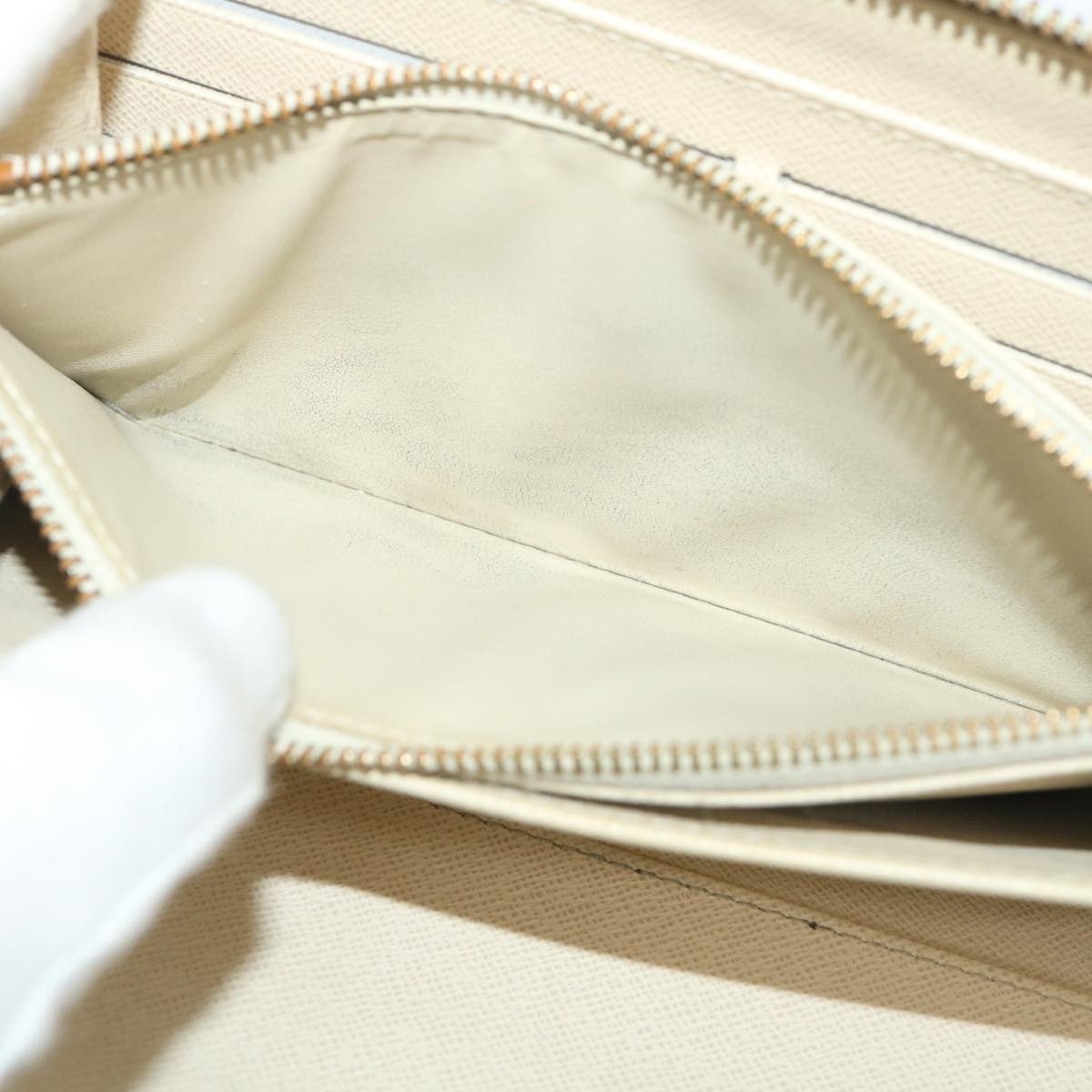 Louis Vuitton Zippy Organizer Damier, WHITE, CANVAS, Wallets