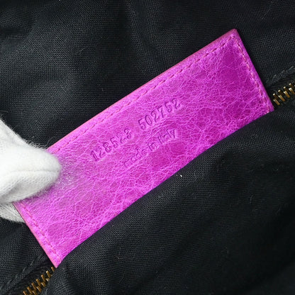 Balenciaga Twiggy Classic Studs Bag Leather, PURPLE, LEATHER, Handbag