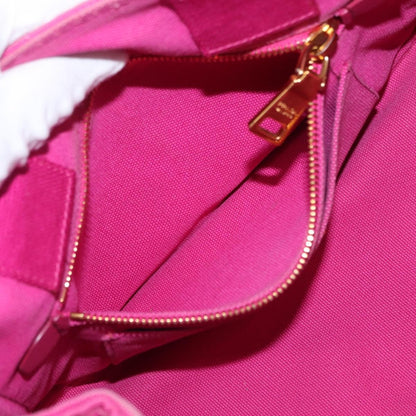 Prada Canapa Open Tote Canvas, PINK, CANVAS, Shoulder bag
