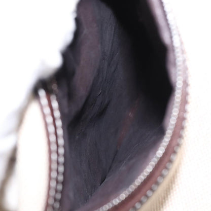 Hermes Sac Marin Recif Drawstring Bag Toile with Leather, BEIGE, CANVAS, Shoulder bag