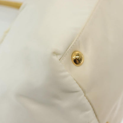 Prada Bow Tote Tessuto with Leather, WHITE, NYLON, Tote bag