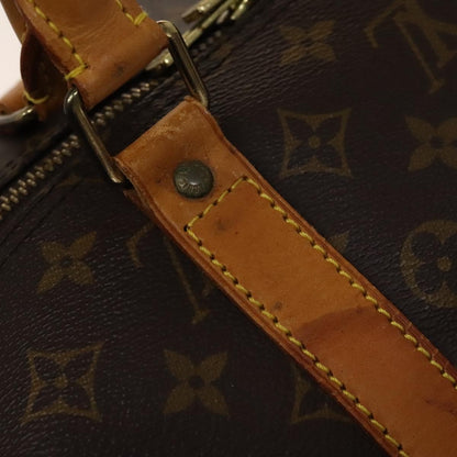 Louis Vuitton Keepall Bag Monogram Canvas, BROWN, CANVAS, Travel bag