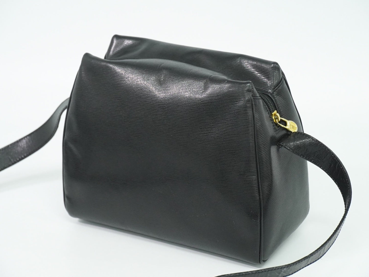 Celine Shoulder Bag Leather, BLACK, LEATHER, Shoulder bag