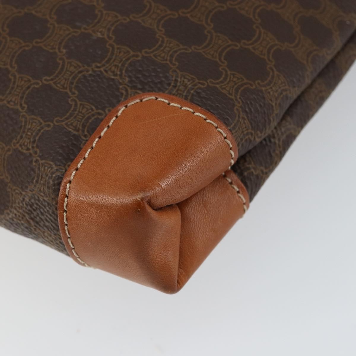 Celine Vintage Macadam Tote bag Canvas, BROWN, CANVAS, Tote bag