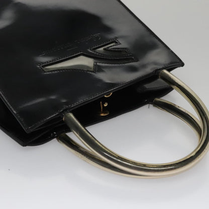 Salvatore Ferragamo Gancini Wristlet Clutch Leather, BLACK, EMERALD, Clutche & pouche